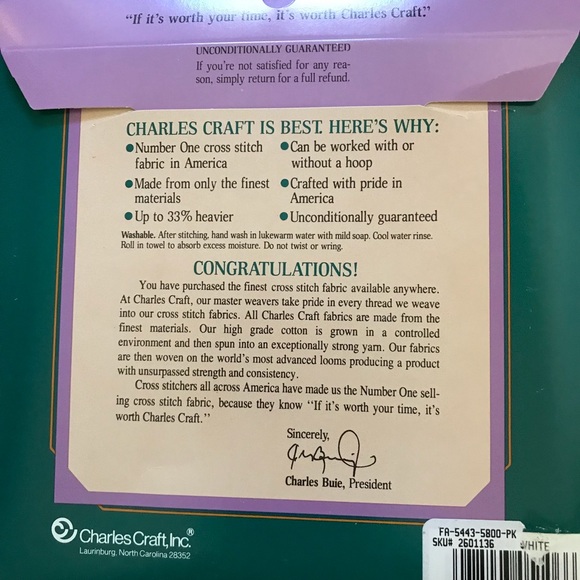 NWT Set of 2 Counted Cross Stitch (11 & 14 Count) - Picture 8 of 12